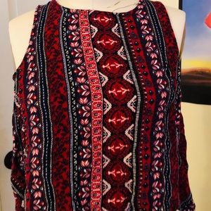 Beautiful print tank top, backless